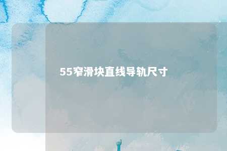 55窄滑块直线导轨尺寸 